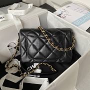 Chanel 23S Small Flap Bag Lambskin Plexi Black 21x14x7cm - 5