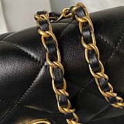 Chanel 23S Small Flap Bag Lambskin Plexi Black 21x14x7cm - 2