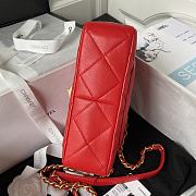 Chanel 23S Small Flap Bag Lambskin Plexi Red 21x14x7cm - 2