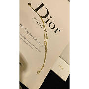 Dior Petit CD Double Bracelet Gold White Crystals - 4