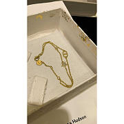 Dior Petit CD Double Bracelet Gold White Crystals - 3