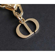 Dior Montaingne Bag Charm Gold White - 3