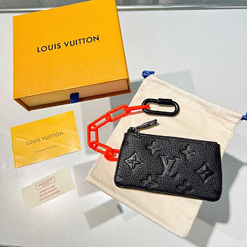 Louis Vuitton LV Pochette Cles Monogram Orange Black