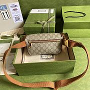 Gucci Belt Bag With Interlocking G Brown 24x13x5cm - 5