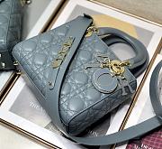 Dior Lady My ABC Blue Lambskin 20cm - 4