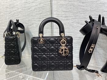 Dior Small Lady My ABC Bag Lambskin Black 20cm