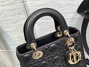 Dior Small Lady My ABC Bag Lambskin Black 20cm - 5