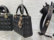 Dior Small Lady My ABC Bag Lambskin Black 20cm - 4