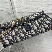 Dior Bobby East-West Pouch Chain Blue 21.5 x 12 x 4 cm - 6