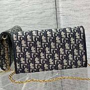 Dior Bobby East-West Pouch Chain Blue 21.5 x 12 x 4 cm - 3