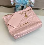 Chanel 22 Handbag Pink Gold Hardware 42x39x8cm - 1