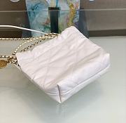 Chanel 22 Mini Handbag Gold White 20x19x6cm - 5