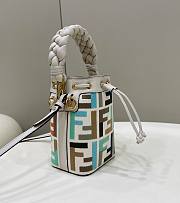 Fendi Mon Tresor Multicolor Canvas Mini Bag 12x18x10cm - 4