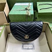 Gucci GG Marmont Matelasse Chain Mini Bag Black 20x14.5x4cm - 1