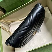 Gucci GG Marmont Matelasse Chain Mini Bag Black 20x14.5x4cm - 5
