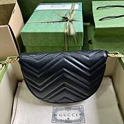 Gucci GG Marmont Matelasse Chain Mini Bag Black 20x14.5x4cm - 3