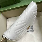 Gucci GG Marmont Matelasse Chain Mini Bag White 20x14.5x4cm - 6