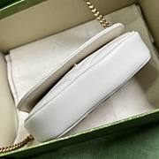 Gucci GG Marmont Matelasse Chain Mini Bag White 20x14.5x4cm - 2