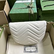 Gucci GG Marmont Matelasse Chain Mini Bag White 20x14.5x4cm - 3