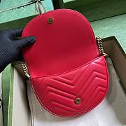 Gucci GG Marmont Matelasse Chain Mini Bag Red 20x14.5x4cm - 5