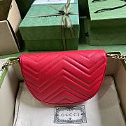 Gucci GG Marmont Matelasse Chain Mini Bag Red 20x14.5x4cm - 2