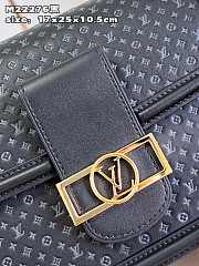 Louis Vuitton LV Dauphine MM H27 Black 25x17x10.5cm - 2