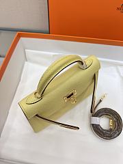 Hermes Mini Kelly Light Yellow Epsom Gold 19cm - 4