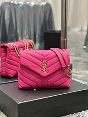 YSL Loulou Pink Shoulder Bag 23x17x9cm - 1