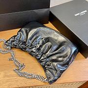 YSL Cloud Underarm Bag In Black 24x14x4cm - 5