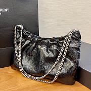 YSL Cloud Underarm Bag In Black 24x14x4cm - 2