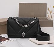 BVLGARI Serpenti Cabochon Crossbody Bag Black 26x18x8cm - 1