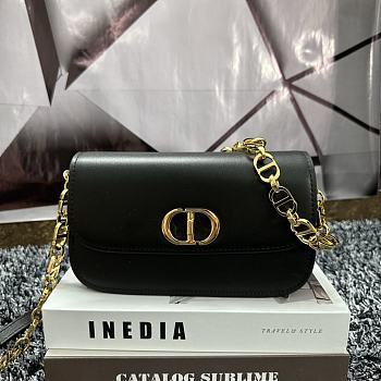 Dior 30 Montaigne Avanue Bag Black 22.5 x 12.5 x 6.5 cm