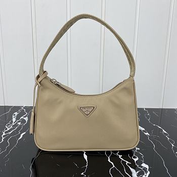 Prada Re-Edition 2005 Re-Nylon Mini Bag Beige 22x18x6.5cm