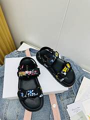 Dior Dioract Sandal Black Multicolor  - 5