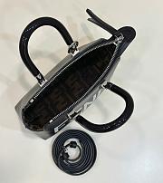 Fendi By The Way Mini Small Boston Bag Black Leather 20.5x12x9cm - 2