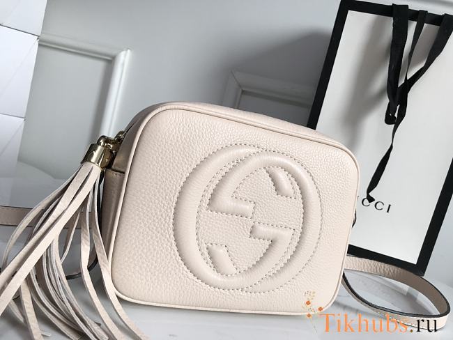 Gucci Soho Small Leather Disco White Bag 21x15x7cm - 1