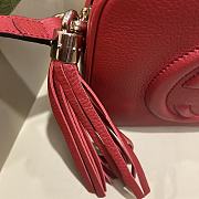 Gucci Soho Small Leather Disco Red Bag 21x15x7cm - 6