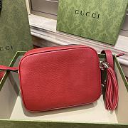 Gucci Soho Small Leather Disco Red Bag 21x15x7cm - 3