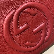 Gucci Soho Small Leather Disco Red Bag 21x15x7cm - 2