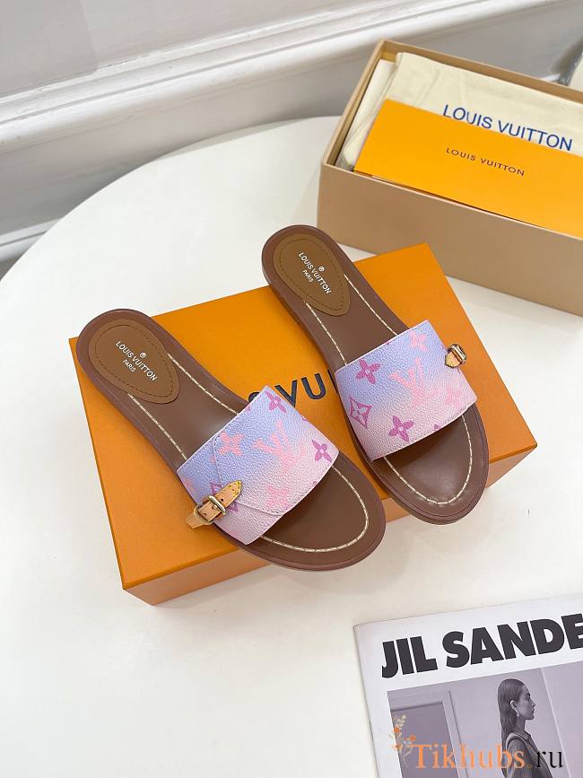 Louis Vuitton LV Sunrise Pastel Lock It Flat Mules - 1