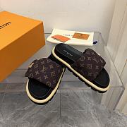 Louis Vuitton LV Pool Pillow Flat Comfort Mule Cacao Brown - 6