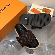 Louis Vuitton LV Pool Pillow Flat Comfort Mule Cacao Brown - 4