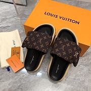 Louis Vuitton LV Pool Pillow Flat Comfort Mule Cacao Brown - 3