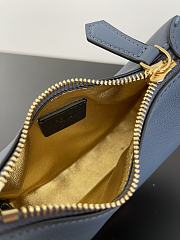 Fendi Graphy Mini Blue Leather Bag 16.5x14x5cm - 2