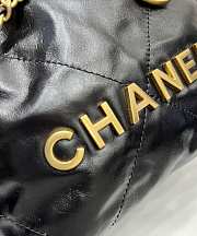 Chanel 22 Mini Handbag Gold Black 20x19x6cm - 5