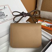 Hermes Constance Epsom Tan Silver 19cm - 4