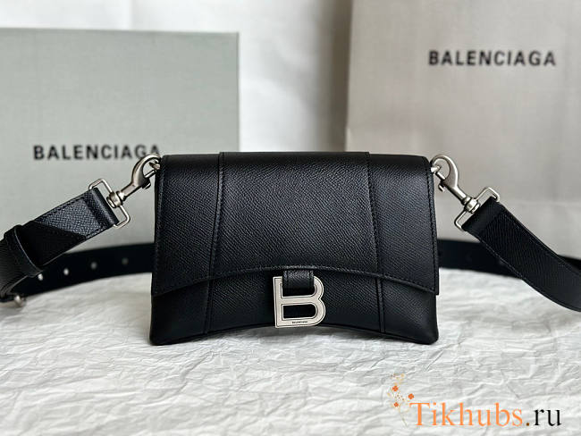 Balenciaga Men's Downtown XXS Crossbody Bag Black 21x15x7cm - 1