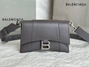 Balenciaga Men's Downtown XXS Crossbody Bag Grey 21x15x7cm - 1