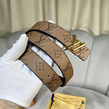 Louis Vuitton LV Reversible Belt Monogram Brown 3cm 