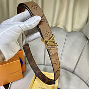 Louis Vuitton LV Reversible Belt Monogram Brown 3cm  - 6